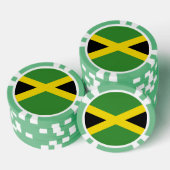 Lot De Jeton De Poker Poker chips avec Drapeau de Jamaïque (Empiler)