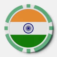 Poker chips avec Drapeau de l'Inde
