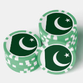 Lot De Jeton De Poker Poker chips avec Drapeau du Pakistan (Empiler)