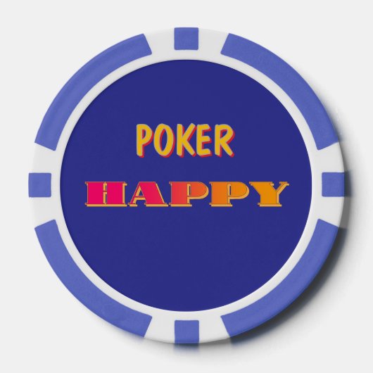 Lot De Jeton De Poker Poker heureux (Recto)