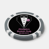 Lot De Jeton De Poker Poker Party Bachelor Smoking Rose Lavande  (Simple)
