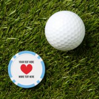 Poker puce balle de golf marqueur avec le logo de 