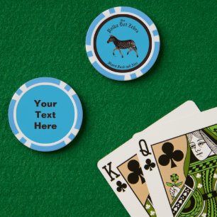 Lot De Jeton De Poker Polka Dot Zebra Anglais Pub Plaques Papier