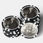 Lot De Jeton De Poker Portrait de Thomas Jefferson (Empiler)