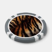 Lot De Jeton De Poker Poster de animal Orange Black Tiger Stripes (Simple)