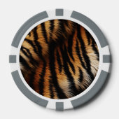 Lot De Jeton De Poker Poster de animal Orange Black Tiger Stripes (Recto)