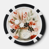 Lot De Jeton De Poker Pot de fleurs d'automne et Pot tacheté de rouille (Verso)