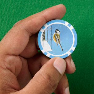 Lot De Jeton De Poker Poulet sur mangeoire - Art d'origine des oiseaux s