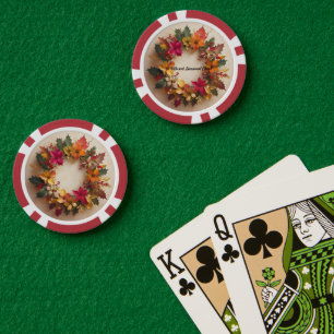 Lot De Jeton De Poker "Pouvoir des fleurs de Noël"