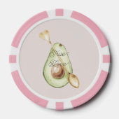 Lot De Jeton De Poker Pretty in Blush Pink Avocado Heart Spoon (Recto)