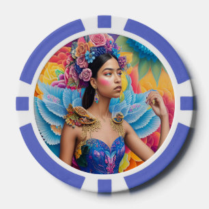 Lot De Jeton De Poker Princesse élégante avec des ailes