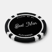 Lot De Jeton De Poker Proposition personnalisée de Best Man (Simple)
