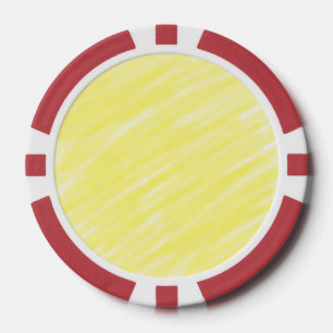 Lot De Jeton De Poker publicité jaune pastel personnalisée couleur unie