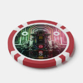 Lot De Jeton De Poker Puce de poker 1 rouge 5 rayé (Simple)