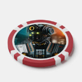 Lot De Jeton De Poker Puce de poker 3 rouge 5 rayé (Simple)