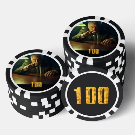 Lot De Jeton De Poker Puce de poker Boss 100 dollars (Empiler)