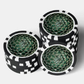 Lot De Jeton De Poker Puce de poker Dark Green (Empiler)