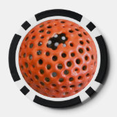 Lot De Jeton De Poker Puce de poker orange (Verso)
