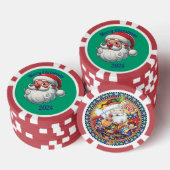Lot De Jeton De Poker puce Noël 24 Père Noël (Empiler)