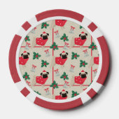 Lot De Jeton De Poker Puggy Christmas Poker Chips (Verso)