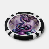 Lot De Jeton De Poker Purple Mystic Dragon Gothic (Simple)