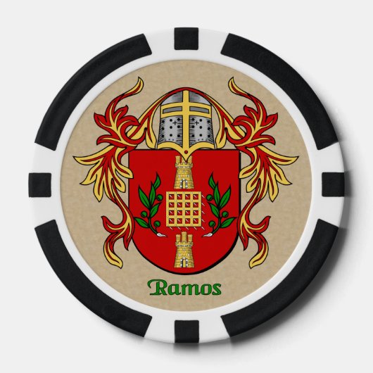 Lot De Jeton De Poker Ramos Armoiries héraldiques (Recto)