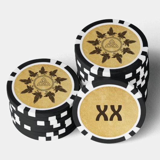 Lot De Jeton De Poker Ravens Circle Dance (Empiler)