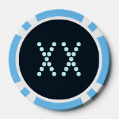 Lot De Jeton De Poker Rayonnement de Tcherenkov (Verso)