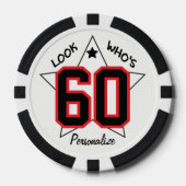 Lot De Jeton De Poker Regardez qui est à 00 | 00e anniversaire - Personn (Recto)