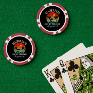 Lot De Jeton De Poker Retraité 2026 plus mon problème À la retraite