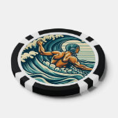 Lot De Jeton De Poker Retro Water-polo Player Poker Chips (Simple)