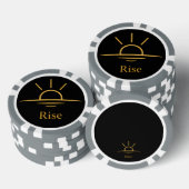 Lot De Jeton De Poker Rise — Minimalist Sunrise (Empiler)