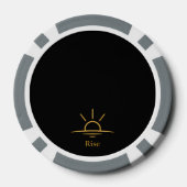 Lot De Jeton De Poker Rise — Minimalist Sunrise (Verso)