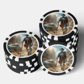 Lot De Jeton De Poker Robot dans Ghost Town (Empiler)