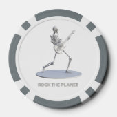 Lot De Jeton De Poker Rock The Planet (Verso)