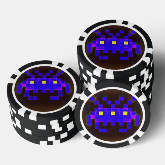 Lot De Jeton De Poker Roi de l'invasion spatiale (Version B) (Empiler)