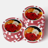 Lot De Jeton De Poker Rose Bouquet (Empiler)