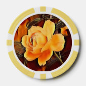 Lot De Jeton De Poker Rose de flamme (Recto)