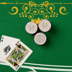 Lot De Jeton De Poker Roses Fleurs Roses