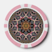 Lot De Jeton De Poker Rosette Dorée (Recto)