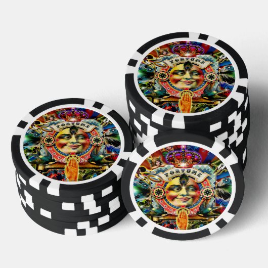 Lot De Jeton De Poker Roue de Fortune (Empiler)