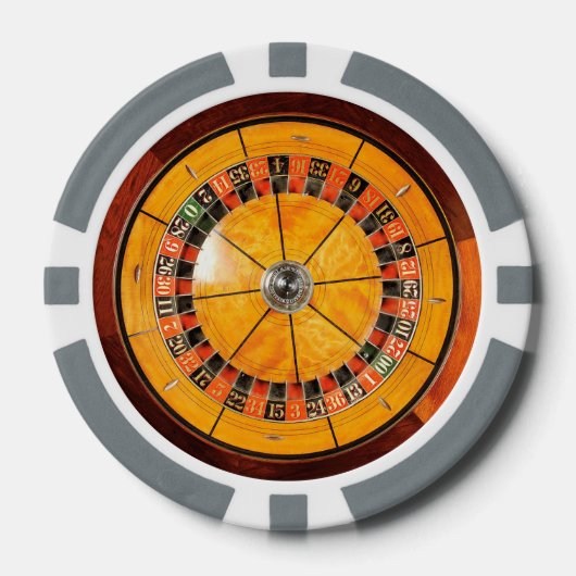 Lot De Jeton De Poker Roulette Roulette classique en bois Chips de Poker (Recto)