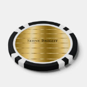 Lot De Jeton De Poker Ruban Glam Gold (Simple)