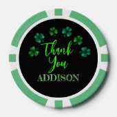 Lot De Jeton De Poker Saint Patrick Jour Anniversaire shamrock Merci (Recto)