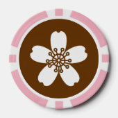 Lot De Jeton De Poker Sakura charmant au chocolat (Recto)