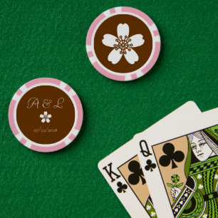 Lot De Jeton De Poker Sakura charmant au chocolat