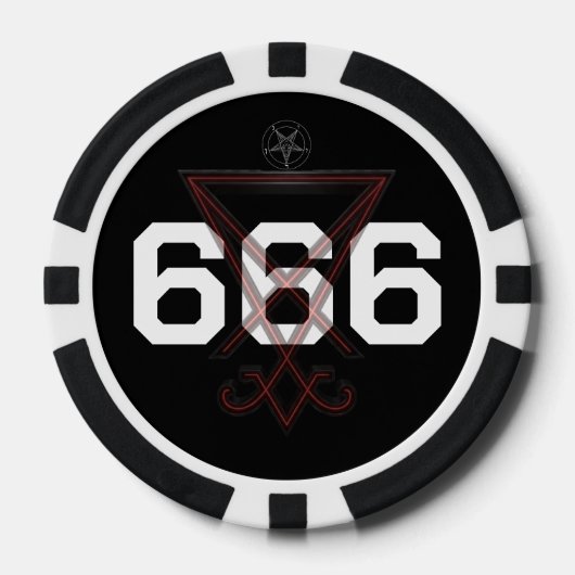 Lot De Jeton De Poker Satanique (Recto)