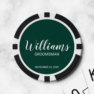 Lot De Jeton De Poker Scénario moderne - Groomsman personnalisé