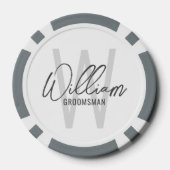 Lot De Jeton De Poker Script moderne Salons personnalisés (Verso)