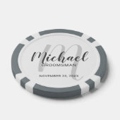 Lot De Jeton De Poker Script moderne Salons personnalisés (Simple)